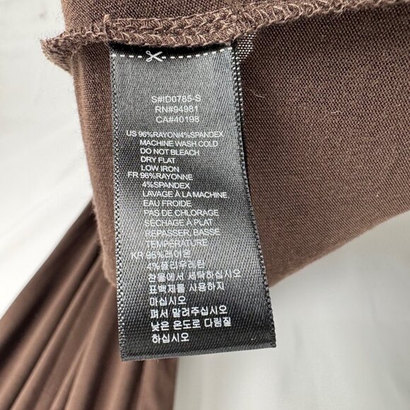 VTG‎ Y2K Boho F21 Brown Stretchy Maxi Dress Chunky Wood Beads Halter Neck Size L - Picture 6 of 7